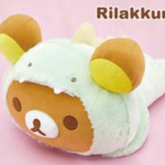 New San-x Rilakkuma Green Dinosaur Plush 52cm Toreba Japan - Picture 1 of 3